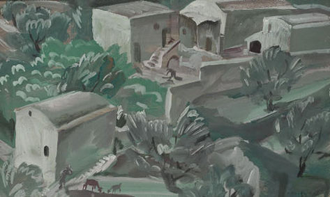 Etude pour des scenes de village a Capri