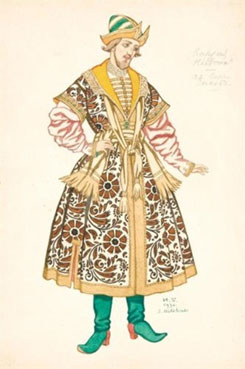 Costume design for boyar Ivan Sergeevich Lykov in the Tsar`s bride