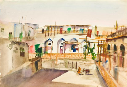 Courtyard in Bukhara and Venice