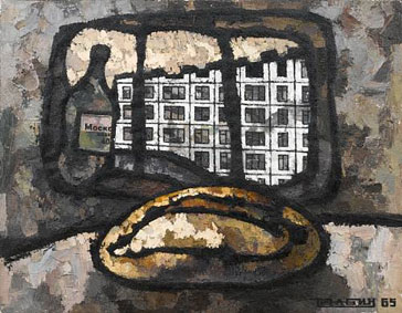 French loaf by window