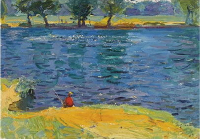 Fishing on the river
