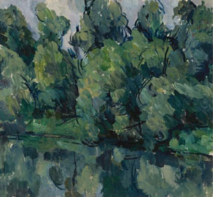 Trees by the lake