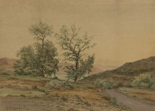 a lakeside path