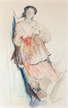Young woman standing