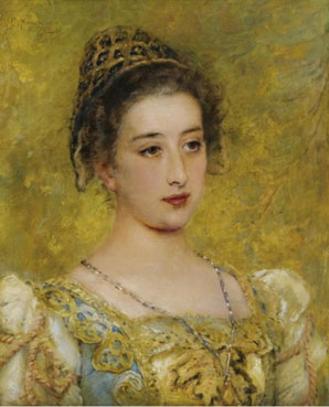 Portrait of a young beauty