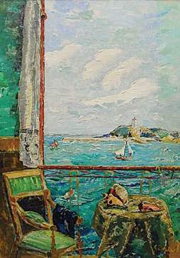 Fenêtre ouverte sur la mer à Saint-Jean-de-Luz