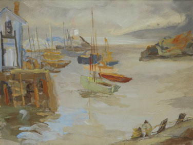 Boats in a Harbor, Providence, RI