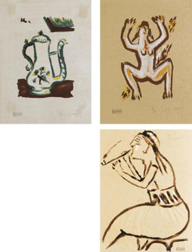 A folio of 15 pochoir prints from Voyage en Turquie