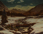 Mountains by moonlight