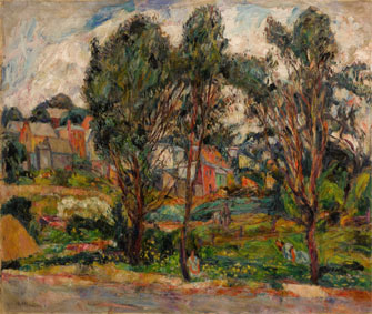Townscape with trees