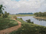Stroll along the river`s bank
