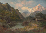 View of Mont Blanc from Chamonix