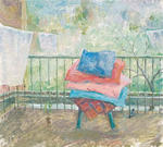 On the balcony