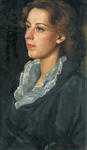 Portrait of the artist`s daughter, Marfa Grigorivna Maltseva 