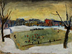 Ice hockey on Patriarch`s pond