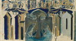 A pair of set designs for Le Grand Souverain