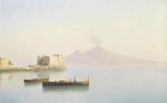 The old harbour with Vesuvius beyond