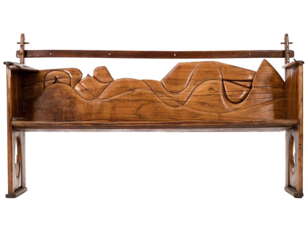 Wooden bench