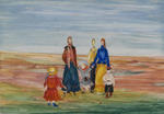 Woman with children