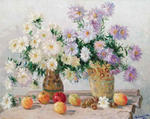 Flowers and apples